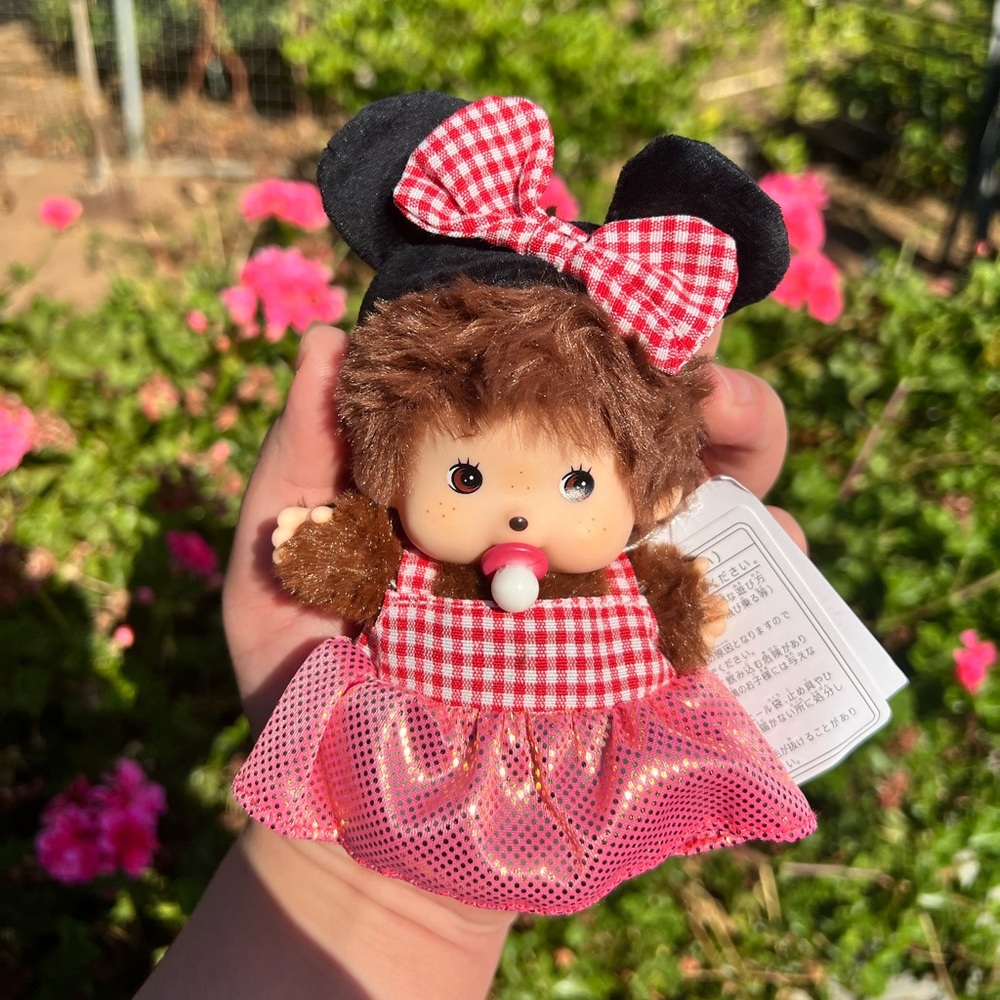 MONQUIQUI MINNIE MOUSE HALLOWEEN COSTUME PLUSH KEYCHAIN DOLL